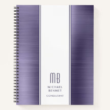 Monogramme violet moderne