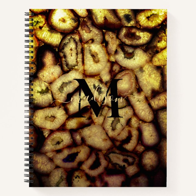 Carnet Monographie des Agates de quartz vert de Terre (Devant)