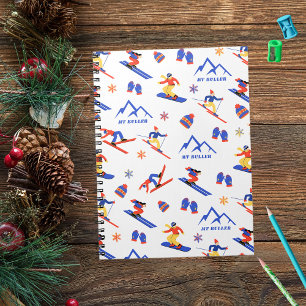 Carnet Mont Buller Australie Motif de snowboard