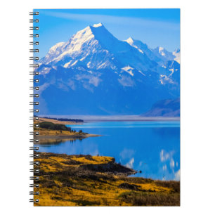 Carnet Mont Cook surplombant le lac Pukaki, NZ