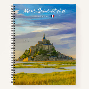 Carnet Mont-Saint-Michel, France - Abbaye médiévale en sp