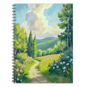 Carnet Montagnes Blanches Peinture de paysage du New Ha