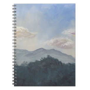 Carnet Montagnes Bleues Gouache : Scène Nature Vibrante