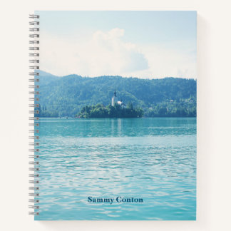 Carnet Montagnes dans Lac Bled Paysage Photo Customisée