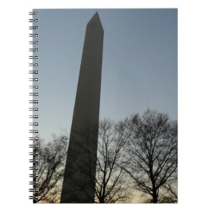 Carnet Monument de Washington dans le paysage d'hiver II