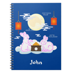 Carnet Moon Rabbit Mooncake Nuages Mooncake Festival à la