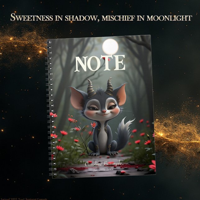 Carnet Moonlit Mischief Forest Spirit of Crimson Bloom.  (Créateur téléchargé)