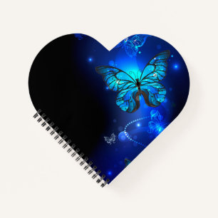 Carnet Morpho Butterfly in the Dark Background