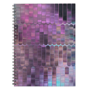 Carnet Mosaïque abstraite brillante multicolore avec bril