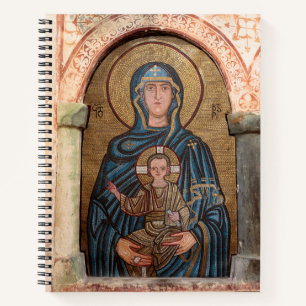Carnet Mosaïque de la Vierge Marie et de Jésus
