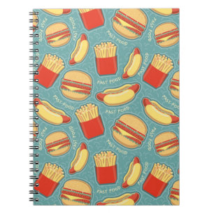 Carnet Motif 3 d'aliments de préparation rapide