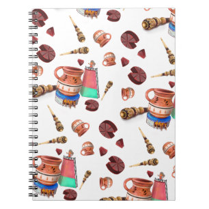 Carnet Motif à balai Molinillo au chocolat chaud mexicain