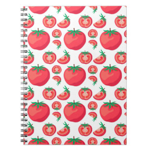 Carnet Motif à la tomate rouge si drôle