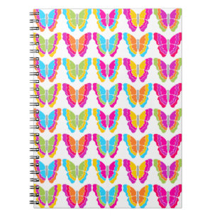 Carnet Motif à papillon arc-en-ciel mignon