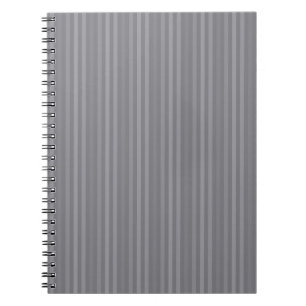 Carnet Motif à rayures grises verticales