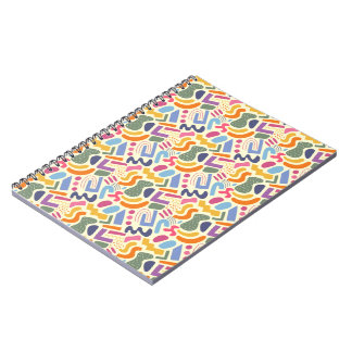 Carnet Motif abstrait coloré
