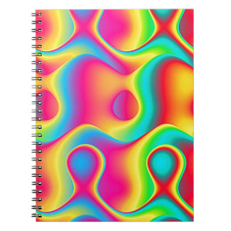 Carnet Motif abstrait coloré, conception véritablement