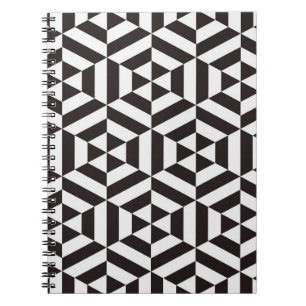 Carnet motif Abstrait de pat transparent hexagone géométr