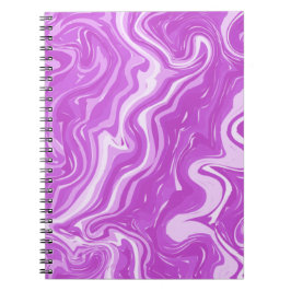 Carnet Motif Abstrait en marbre rose