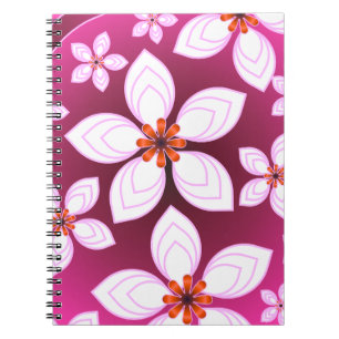 Carnet Motif Abstrait Floral Rose Fleur Esthétique Ar