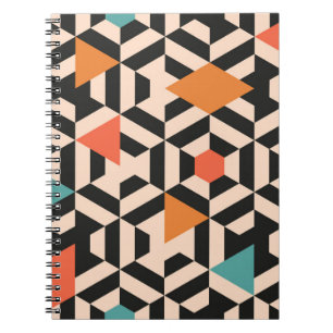 Carnet Motif abstrait sans couture de formes géométriques