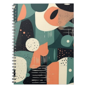Carnet Motif Abstrait sans fil minimal - géométrique (4)
