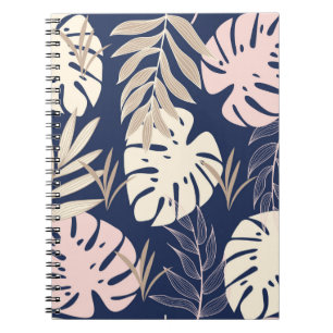 Carnet Motif abstrait sans soudure avec leav tropical