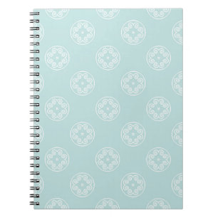 Carnet motif Abstrait sans soudure de poudre bleu couleur