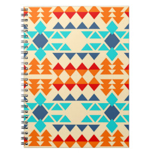 Carnet Motif amérindien sans soudure rhombus et tr