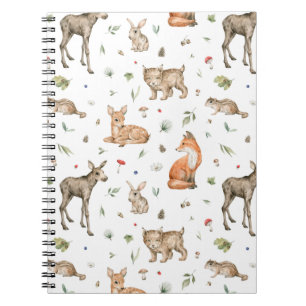 Carnet Motif animal de bois mou