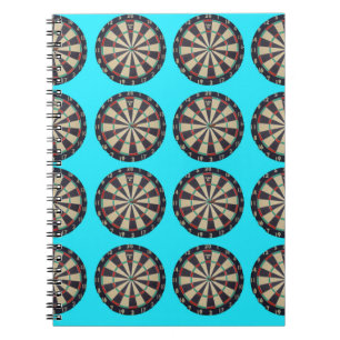 Carnet Motif Aqua Dartboards,