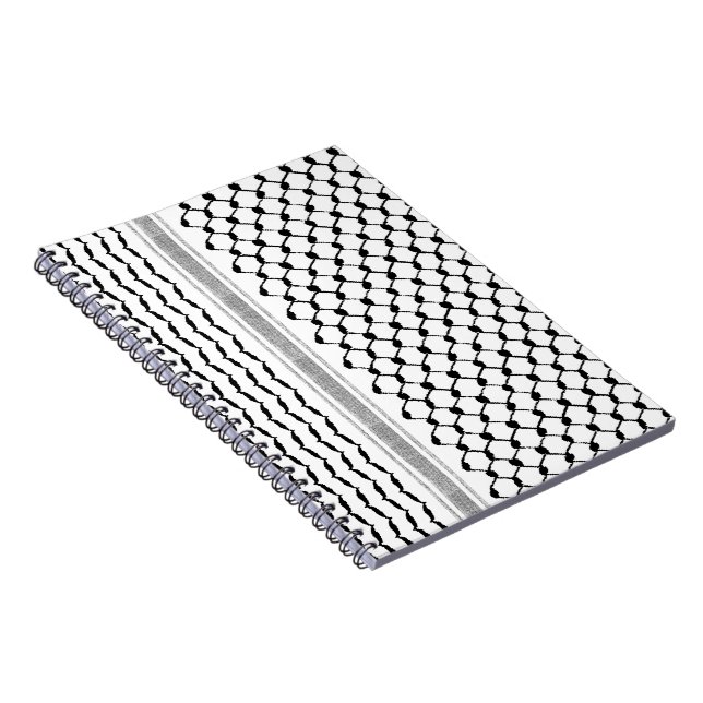 Carnet Motif arabe palestinien Kufiya Customisé (Côté Droit)