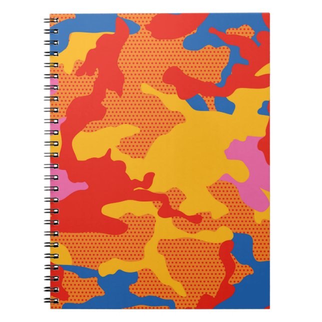 Carnet Motif arrière - plan de camouflage en toute transp (Devant)