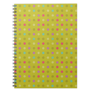 Carnet motif arrière - plan de Polka-dot