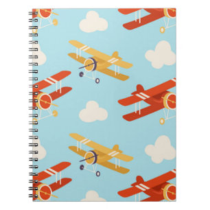 Carnet Motif Arrière - plan des nuages des plans vintages