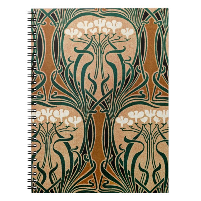 Carnet Motif Art Nouveau #9 (Devant)