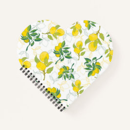 Carnet motif au citron