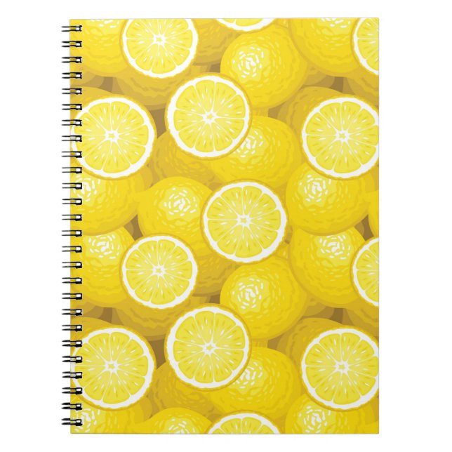 Carnet Motif au citron 2 (Devant)