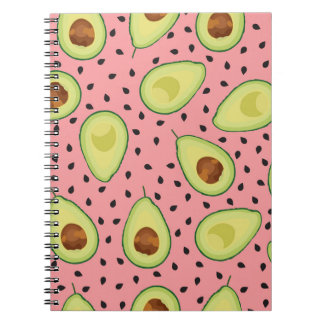 Carnet Motif Avocado rose