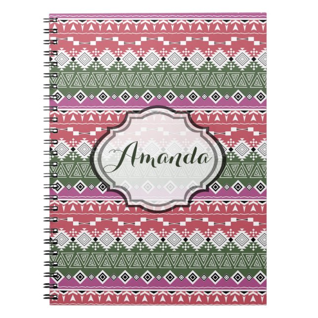 Carnet Motif aztèque. (Devant)