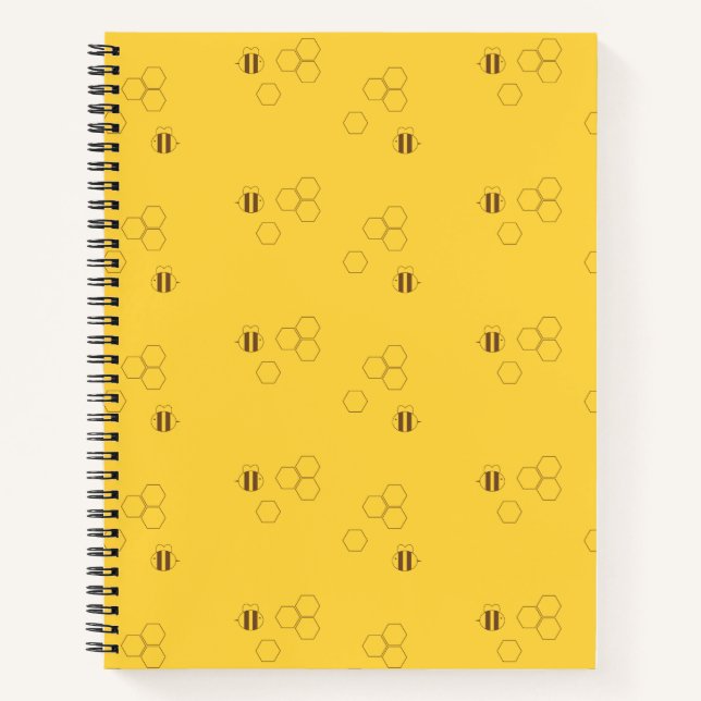 Carnet Motif Bee Honeypeb (Devant)