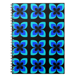 Carnet Motif Bleu Bleu Bleu Bleu Deux Lumineux
