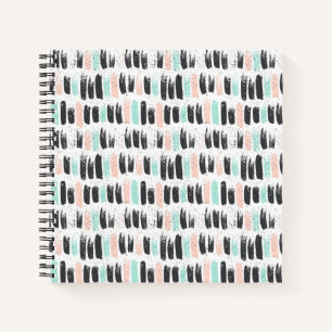 Carnet Motif Brosses et traits d'encre