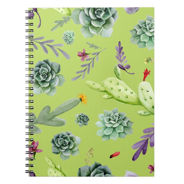Carnet Motif Cactus 6 (Devant)