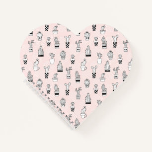 Carnet Motif Cactus à main mignonne