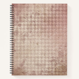 Carnet Motif carreaux rose