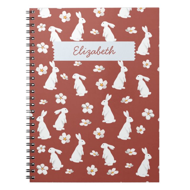 Carnet Motif chinois du Nouvel An Rabbit (Devant)