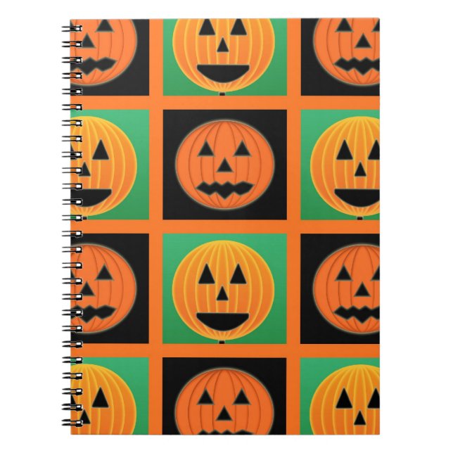 Carnet Motif citrouille Halloween (Devant)
