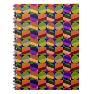 Carnet Motif coloré inspiré de l'ancien