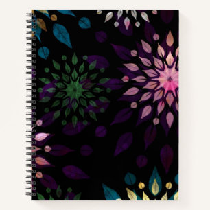 Carnet Motif coloré Mandala Splatter